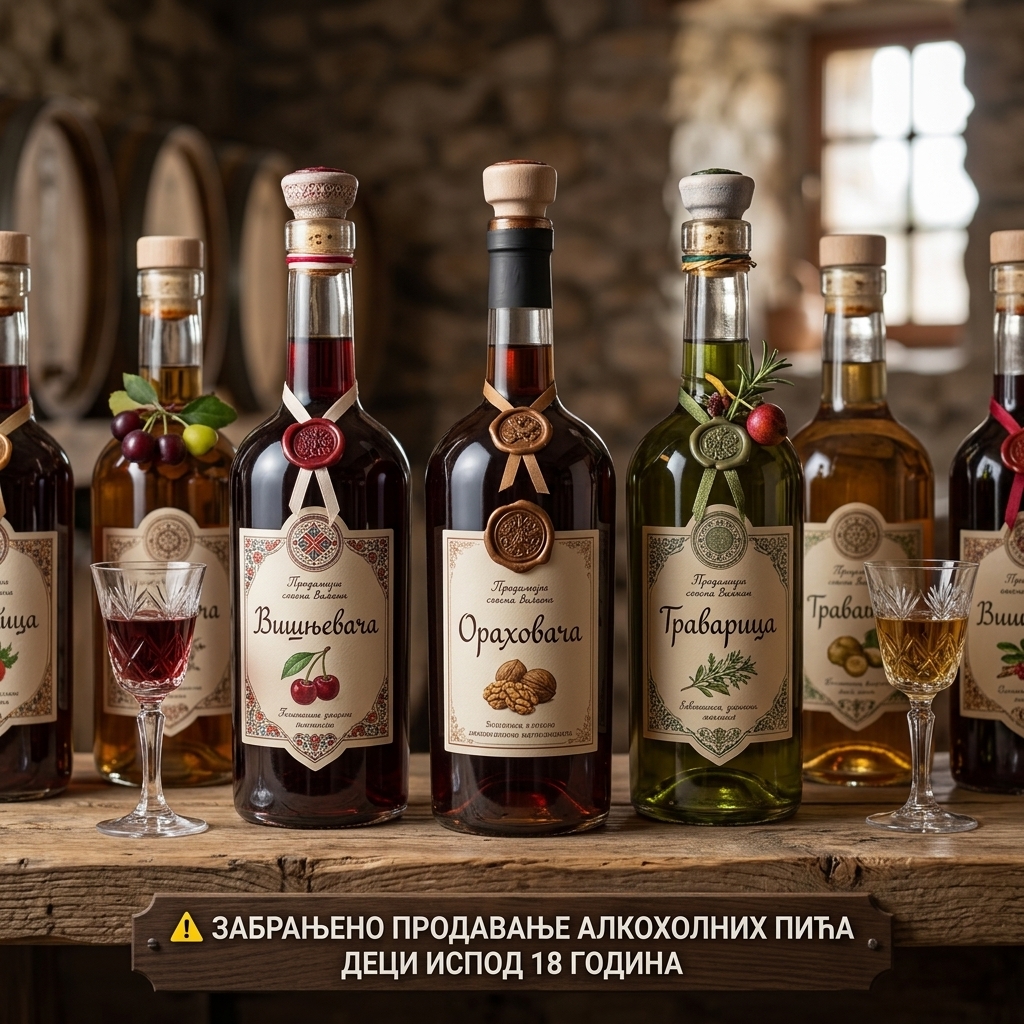Domaći likeri direktno od proizvođača Srbija